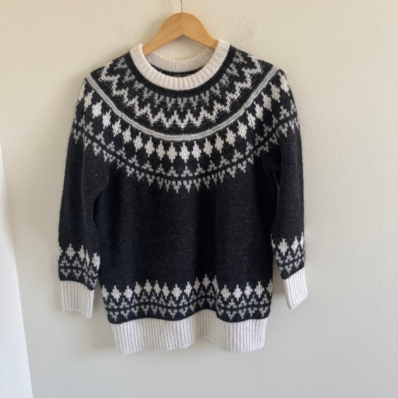 Banana Republic Fair Isle Wool Blend Pullover Sweater M - Picture 1 of 7